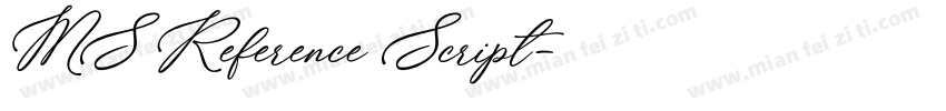 MS Reference Script字体转换